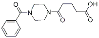 5-(4-BENZOYLPIPERAZIN-1-YL)-5-OXOPENTANOIC ACID 结构式