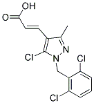 3-[5-CHLORO-1-(2,6-DICHLOROBENZYL)-3-METHYL-1H-PYRAZOL-4-YL]ACRYLIC ACID 结构式