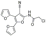 2-CHLORO-N-(4'-CYANO-[2,2':3',2'']TERFURAN-5'-YL)-ACETAMIDE 结构式