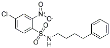 ((4-CHLORO-2-NITROPHENYL)SULFONYL)(4-PHENYLBUTYL)AMINE 结构式