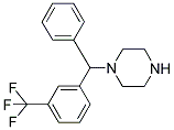 1-(PHENYL[3-(TRIFLUOROMETHYL)PHENYL]METHYL)PIPERAZINE 结构式