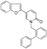 5-(1-BENZOFURAN-2-YL)-1-(1,1'-BIPHENYL-2-YLMETHYL)PYRIDIN-2(1H)-ONE 结构式