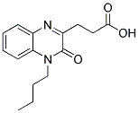 3-(4-BUTYL-3-OXO-3,4-DIHYDRO-QUINOXALIN-2-YL)-PROPIONIC ACID 结构式