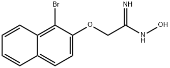 2-((1-溴萘-2-基)氧基)-N-羟基乙酰亚胺 结构式
