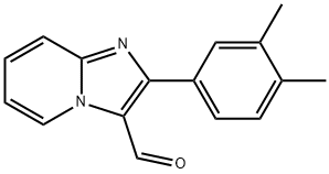 2-(3,4-二甲基苯基)咪唑并[1,2-A]吡啶-3-甲醛 结构式