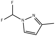 1-(二氟甲基)-3-甲基-1H-吡唑 结构式