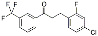 3-(4-CHLORO-2-FLUOROPHENYL)-3'-TRIFLUOROMETHYLPROPIOPHENONE 结构式