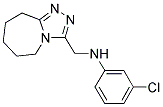 (3-CHLORO-PHENYL)-(6,7,8,9-TETRAHYDRO-5H-[1,2,4]TRIAZOLO[4,3-A]AZEPIN-3-YLMETHYL)-AMINE 结构式