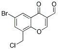 6-BROMO-8-CHLOROMETHYL-4-OXO-4H-CHROMENE-3-CARBALDEHYDE 结构式