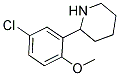 2-(5-CHLORO-2-METHOXYPHENYL)PIPERIDINE 结构式