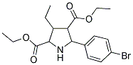 DIETHYL 5-(4-BROMOPHENYL)-3-ETHYL-2,4-PYRROLIDINEDICARBOXYLATE 结构式
