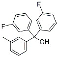3,3'-DIFLUORO-3''-METHYLTRITYL ALCOHOL 结构式