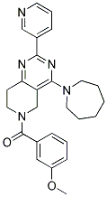 (4-Azepan-1-yl-2-pyridin-3-yl-7,8-dihydro-5H-pyrido[4,3-d]pyrimidin-6-yl)-(3-methoxy-phenyl)-methanone 结构式