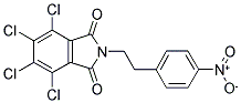 N-P-NITROPHENYLETHYL-3,4,5,6-TETRACHLOROPHTHALIMIDE 结构式