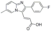 3-[2-(4-FLUORO-PHENYL)-6-METHYL-IMIDAZO[1,2-A]-PYRIDIN-3-YL]-ACRYLIC ACID 结构式