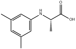 2-(3,5-DIMETHYL-PHENYLAMINO)-PROPIONIC ACID 结构式