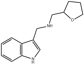 (1H-INDOL-3-YLMETHYL)-(TETRAHYDRO-FURAN-2-YLMETHYL)-AMINE 结构式