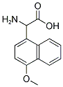 2-氨基-2-(4-甲氧基萘-1-基)乙酸 结构式