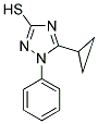 5-CYCLOPROPYL-1-PHENYL-1H-[1,2,4]TRIAZOLE-3-THIOL 结构式