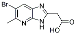 (6-BROMO-5-METHYL-3H-IMIDAZO[4,5-B]PYRIDIN-2-YL)ACETIC ACID 结构式