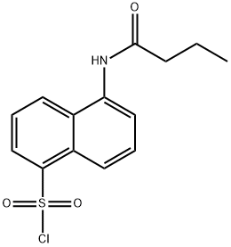 5-BUTYRYLAMINO-NAPHTHALENE-1-SULFONYL CHLORIDE 结构式
