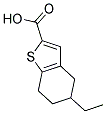 5-ETHYL-4,5,6,7-TETRAHYDRO-1-BENZOTHIOPHENE-2-CARBOXYLIC ACID 结构式
