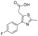 [4-(4-FLUORO-PHENYL)-2-METHYL-THIAZOL-5-YL]-ACETIC ACID 结构式