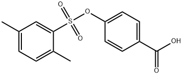 4-(2,5-DIMETHYL-BENZENESULFONYLOXY)-BENZOIC ACID 结构式
