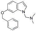 (6-BENZYLOXYINDOLYL)-N,N-DIMETHYLMETHYLAMINE 结构式