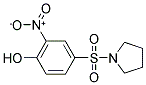 2-NITRO-4-(PYRROLIDINE-1-SULFONYL)-PHENOL 结构式