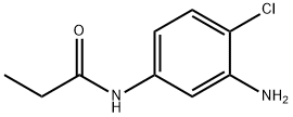 N-(3-氨基-4-氯苯基)丙酰胺 结构式