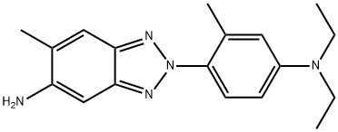 [4-(5-氨基-6-甲基-苯并三唑-2-基)-3-甲基-苯基]-二乙基-胺 结构式