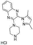 2-(3,5-Dimethyl-1H-pyrazol-1-yl)-3-piperazin-1-ylquinoxaline hydrochloride 结构式
