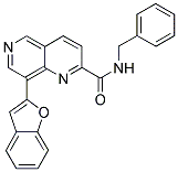 8-(1-BENZOFURAN-2-YL)-N-BENZYL-1,6-NAPHTHYRIDINE-2-CARBOXAMIDE 结构式