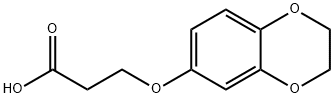 3-((2,3-二氢苯并[B][1,4]二恶英-6-基)氧基)丙酸 结构式