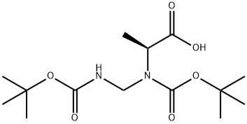 DI-BOC-N-ALPHA-AMINOMETHYL-L-ALANINE 结构式