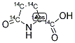 PYROGLUTAMIC ACID, L-, [14C(U)] 结构式