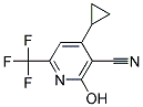 4-CYCLOPROPYL-2-HYDROXY-6-TRIFLUOROMETHYL-NICOTINONITRILE 结构式
