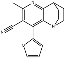 3-(2-FURYL)-5-METHYL-1,6-DIAZATRICYCLO[6.2.2.0(2,7)]DODECA-2(7),3,5-TRIENE-4-CARBONITRILE 结构式