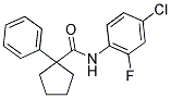 N-(4-CHLORO-2-FLUOROPHENYL)(PHENYLCYCLOPENTYL)FORMAMIDE 结构式