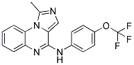 1-METHYL-N-[4-(TRIFLUOROMETHOXY)PHENYL]IMIDAZO[1,5-A]QUINOXALIN-4-AMINE 结构式