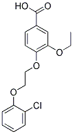 4-[2-(2-CHLORO-PHENOXY)-ETHOXY]-3-ETHOXY-BENZOIC ACID 结构式