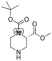 (S)-PIPERAZINE-1,2-DICARBOXYLIC ACID 1-TERT-BUTYL ESTER 2-METHYL ESTER 结构式