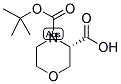 (S)-4-BOC-MORPHOLINE-3-CARBOXYLIC ACID 结构式