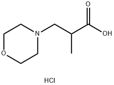 2-METHYL-3-MORPHOLIN-4-YL-PROPIONIC ACIDHYDROCHLORIDE 结构式