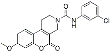 N-(3-CHLOROPHENYL)-8-METHOXY-5-OXO-1,5-DIHYDRO-2H-CHROMENO[3,4-C]PYRIDINE-3(4H)-CARBOXAMIDE 结构式