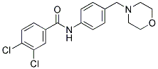 3,4-DICHLORO-N-[4-(MORPHOLIN-4-YLMETHYL)PHENYL]BENZAMIDE 结构式