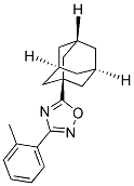 5-(1-ADAMANTYL)-3-(2-METHYLPHENYL)-1,2,4-OXADIAZOLE 结构式