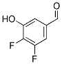 4,5-DIFLUORO-3-HYDROXYBENZALDEHYDE 结构式