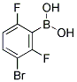 3-BROMO-2,6-DIFLUOROPHENYLBORONIC ACID 结构式